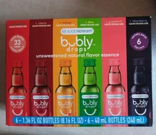 Soda Stream Bubly Drops  Variety Pack  6pack 1.36 fl oz Each