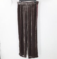 Johnny was Pants Women's small Ravi Wide Leg Velvet burnout Pants Silk Blend
