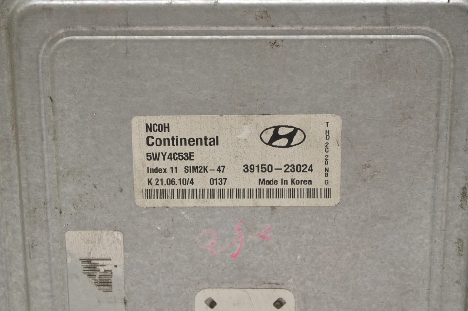 Unidad de módulo de control del motor Hyundai Elantra 39150-23024 2007-2010 Ecm B76 020 Foto 3 de 4