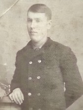 Victorian Cabinet Card Photograph Man Watson & Anderson Minneapolis Jim Clasen