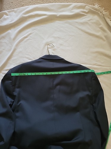 PRONTO UOMO PLATINUM Men's 50 Long Blue 100% Wool 2 Piece Suit W/ Pants 40x31 - Picture 24 of 24