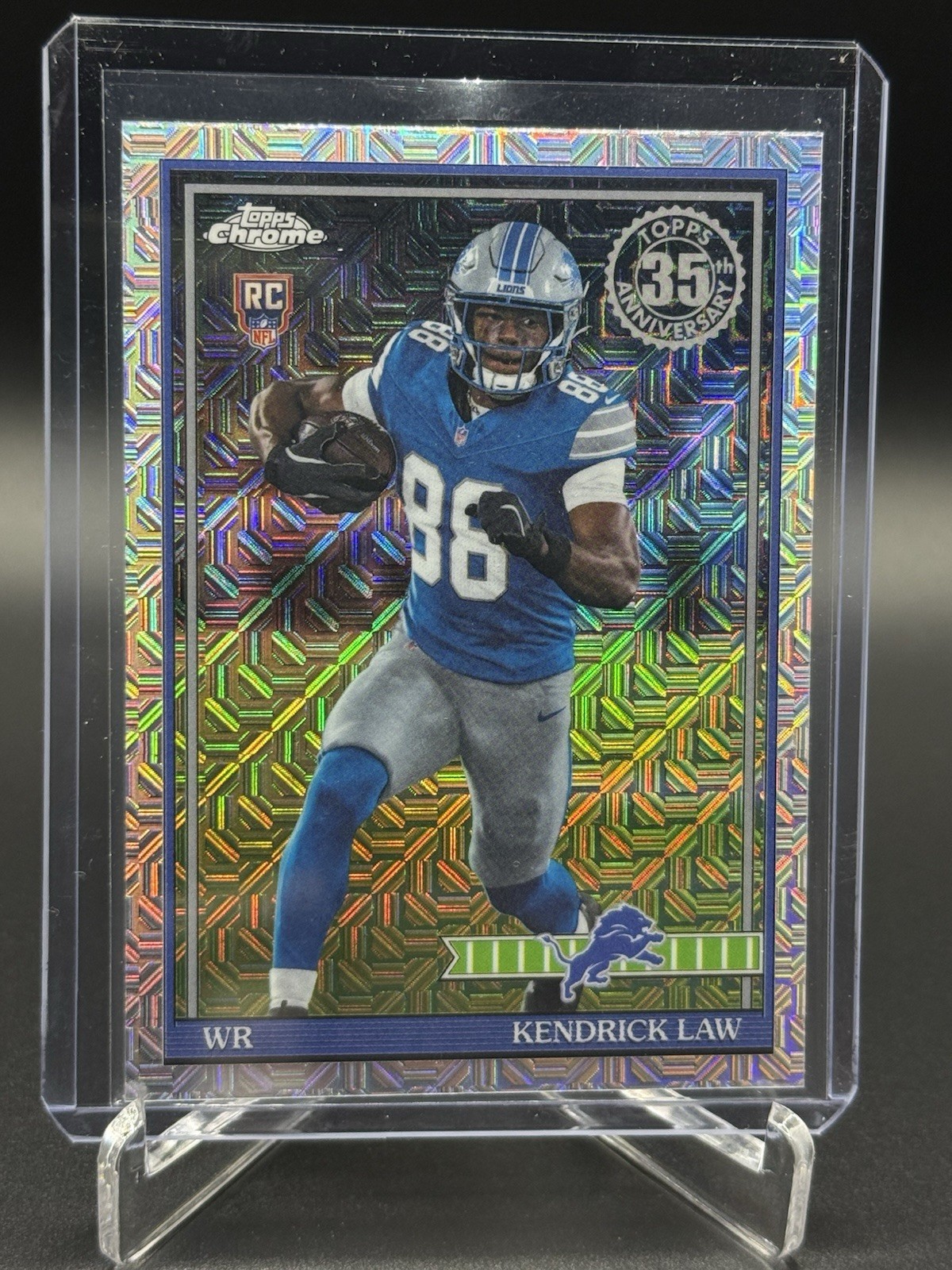 2026 Topps Flagship Kendrick Law Rookie Detroit Lions 91TRC-42 RC Mojo Refractor