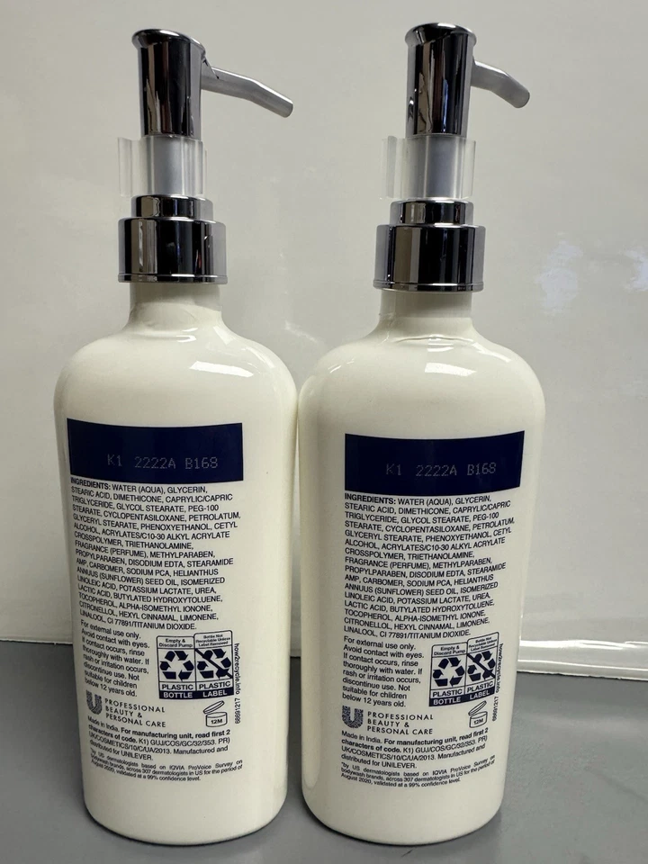 2 PACK Dove Body Care Lotion Pump Essential Nourishment Dry Skin 8oz 240ml - Image 2 of 2