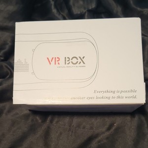 VR BOX Smartphone VR Headset Virtual Reality Glasses Plastic, Black/White