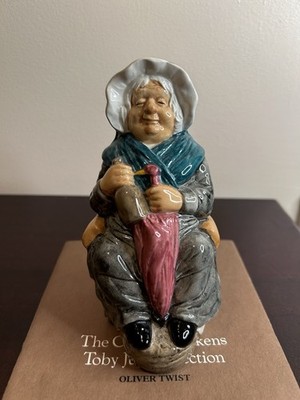 Franklin Porzellan Mrs Gamp Toby Kanne Charles Dickens Collection 1980