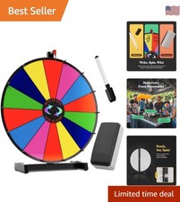 14-Slot Colorful Tabletop Prize Wheel - Ideal for Parties and Trade Shows