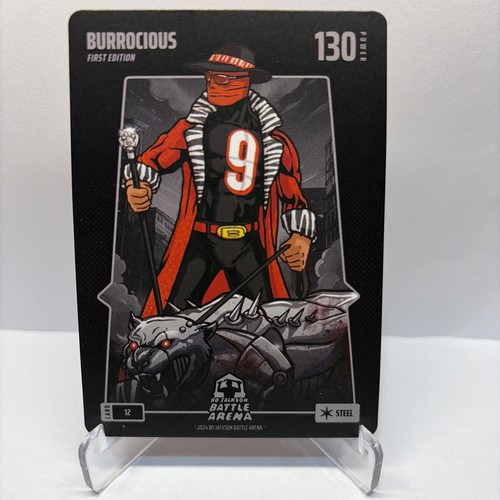 Bo Jackson Battle Arena First Edition Burrocious Power 130 Steel Card 12