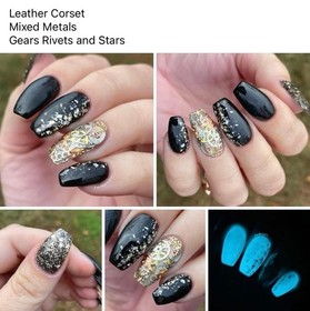 Sparkle & co Nail Dip Powder Lot Leather Corset Isn&rsquo;t Iron-ic Holographic Glow