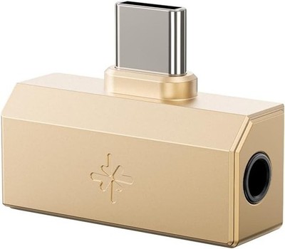 FiiO/Snowsky Tiny DAC Headphone Amp,PEQ,DSD, 3.5mm+Type-C(Tiny A, Vintage Gold)