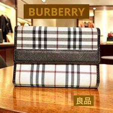 Burberry Nova Check Pattern Fold Wallet Brown Brand Wallet Women Accessory Origi