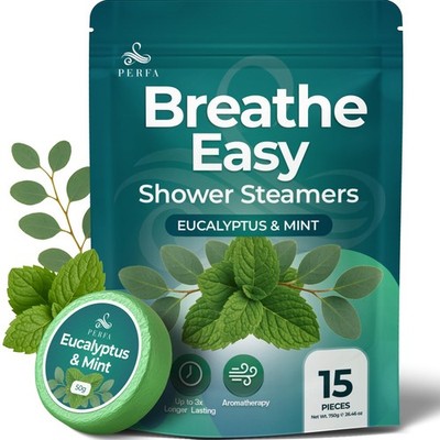 Eucalyptus Shower Steamers Tablets - Extra Thick 50G Menthol Infused Shower
