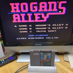 2 NES Nintendo Lot Super Mario Bros. Duck Hunt W Manual & Hogan&rsquo;s Alley Games