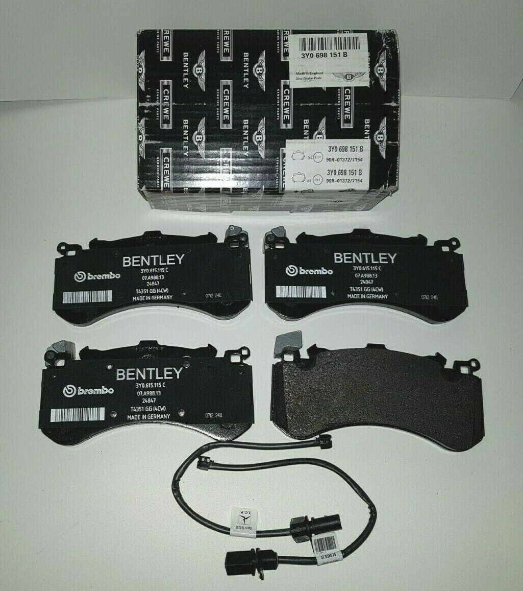 🚚Bentley Mulsanne Front & Rear Brake Pads & Sensors