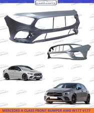 MERCEDES A CLASS FRONT BUMPER AMG W177 WITH PDC HOLES 2018 ON SALOON MODELS