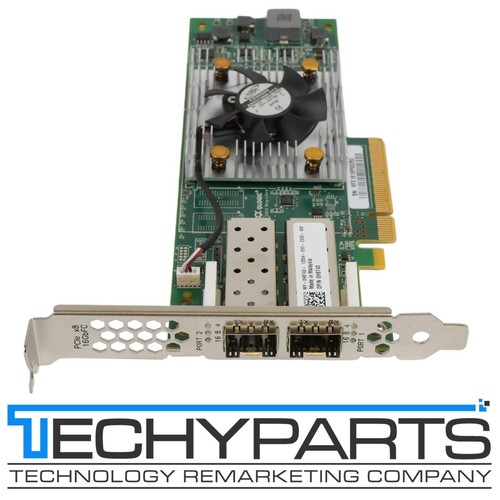 Dell H8T43 QLogic QLE2662-DEL 16Gbps 2-Port Fibre Channel PCIe 3.0 x8 HBA - 第 1/3 張圖片