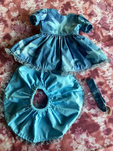 DOLL DRESS per bambola 18" fatto a mano adatto a American Girl, Gotz, qualsiasi bambola 18" - Foto 8 di 8