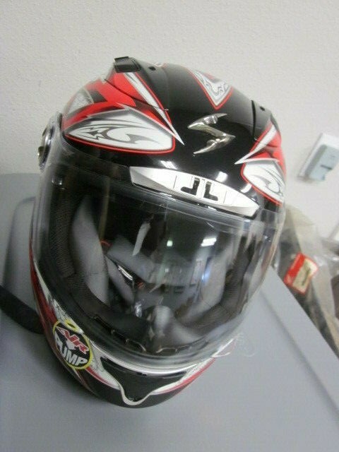 NOS Scorpion EXO-1100 Red Street Demon Size Small Full Face Helmet