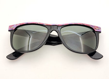 Vintage B L Ray Ban Bausch Lomb G15 Gray Multicolor Wayfarer II Mosaic W1091