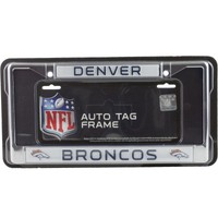 Denver Broncos Chrome Car Auto License Plate Frame Metal Nfl Denver Broncos Chrome Car Auto License Plate Frame Metal Nfl