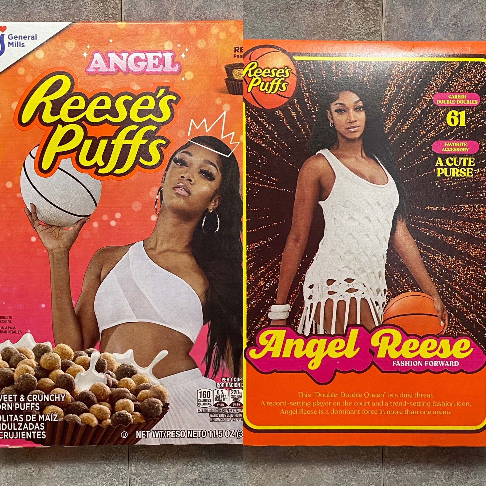 2024 CHICAGO SKY #5 ANGEL REESE LIMITED EDITION REESE'S PUFFS CEREAL BOX SEALED