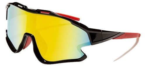 Swarovski SK363 30X Blue/Yellow Shield Half-Rim Sunglasses  display picture 2