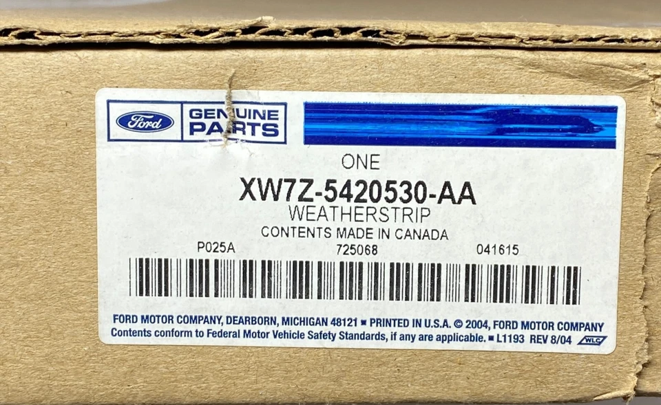 Sello de puerta lateral para pasajero Ford XW7Z-5420530-AA resistente al clima, 99-11 corona V GrandM Foto 2 de 4