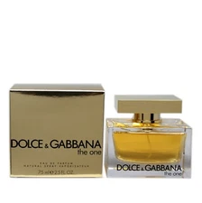 DOLCE & GABBANA THE ONE EAU DE PARFUM NATURAL SPRAY 75 ML/2.5 FL.OZ. NIB