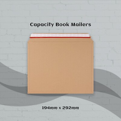 Manilla Kapazität Buch Versandtasche Abziehen & Versiegeln Umschläge Porto Versand - 194 x 292 mm