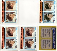 1982 TOPPS FOOTBALL  267 FOOTBALL BROTHERS JOHN AND CHARLEY HANNAH