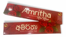 Incense Sticks Amritha , Red Rose Sri Lanka 24 Sticks Free Shipping