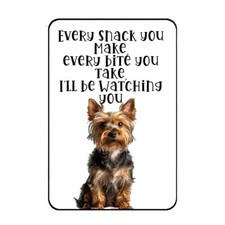 Yorkie Magnet Watching You Fridge Tool Box Locker File Cabinet Yorkie Owner Gift