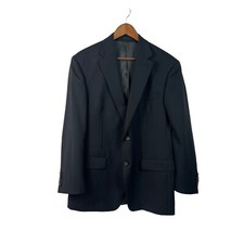Lauren Ralph Lauren Mens 42R 100 Wool Gray Pinstripe Blazer Sport Coat Jacket