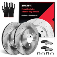 Front Brake Rotors Ceramic Brakes Pads For 2002-2005 Ford Explorer Mountaineer