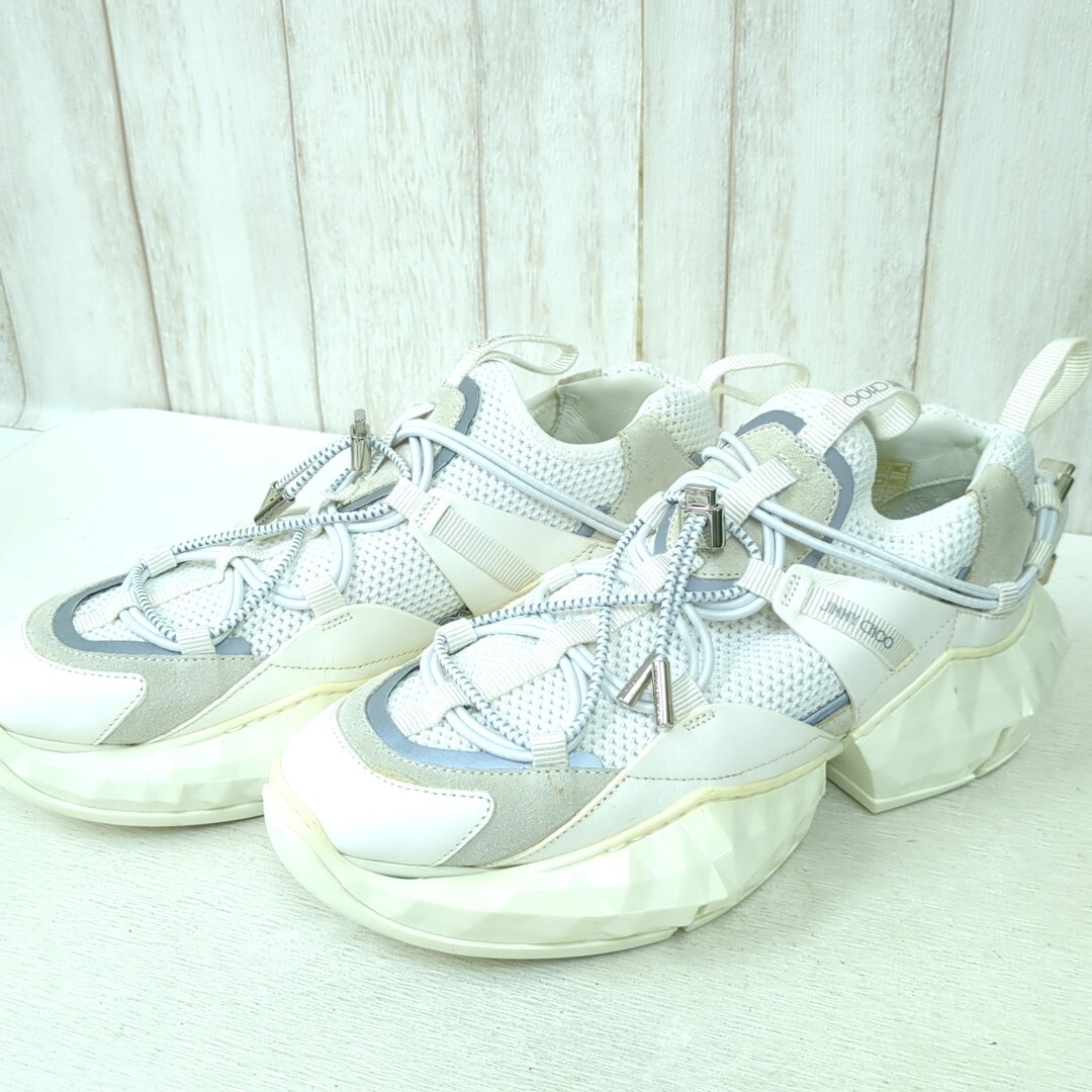 Choo Diamond Trail Jimmy Choo Ladies Sneakers Diamond Leather