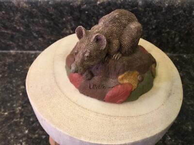 Vintage Tim Wolfe Gnome Mouse Lewis  Resin Figurine