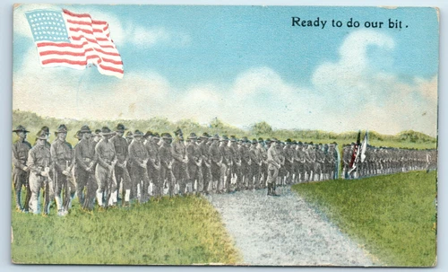 Postcard WW1 Military Patriotic "Ready to do our Bit" J82