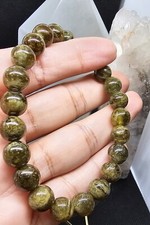 Green Garnet 8mm Crystal Bracelet