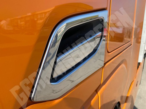 4-teilig 3D Acier Inoxydable Poignée + Support Application Compatible pour Iveco - Afbeelding 4 van 4