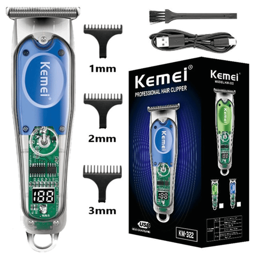 Kemei Elektrischer Haarschneider Trimmer für Herren Bart Akku Trimmer Maschine USA - Bild 13 von 14