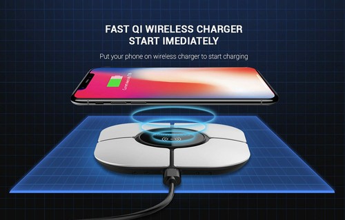 Fast Wireless Charger Charging Pad For iPhone 15 14 13 12 11 XS & Samsung - Picture 12 of 14