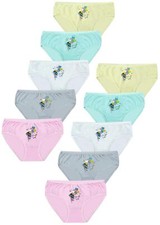 10 Mädchen Slips Unterhosen Unterwäsche Panty Kinder Baumwolle Hipster Slip