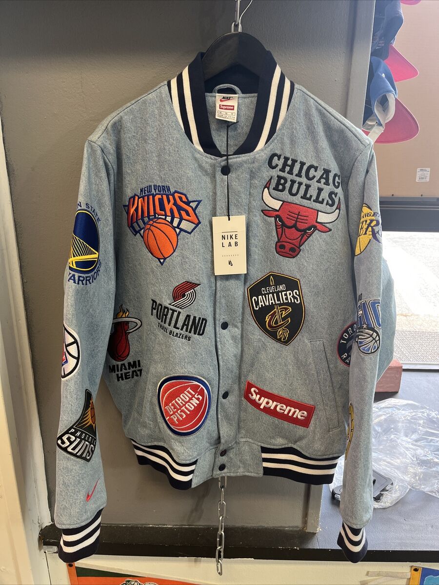 Supreme Nike NBA Teams Warm-Up Jacket Denim BOGO - NEW - IN HAND -