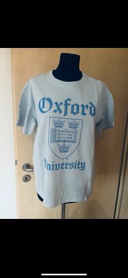 Damen Shirt T-Shirt Oversized Hellblau Oxford H&M Gr. S
