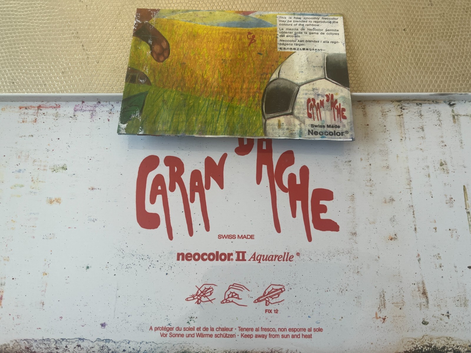 2 Packs Caran d'Ache Neocolor II Classic Aquarelle Water-Soluble Crayons + BONUS