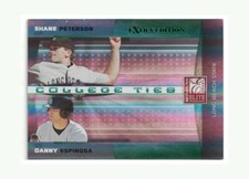 2008 Donruss Elite Extra College Ties GREEN CTC-23 Shane Peterson Danny Espinosa
