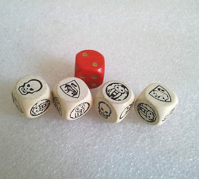 Original Heroquest gebrauchte Würfel 1989 MB Games Workshop Warhammer