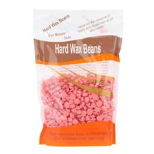 Hard Wax Beans for Face, Underarms, Bikini Hair Remover 10.6 oz (Rose)
