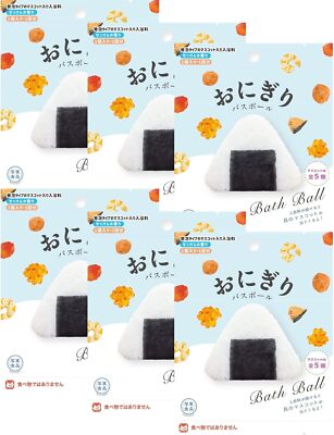 [Set of 6] Nol Corporation Onigiri Bath Ball Character Bath Ball with Masco