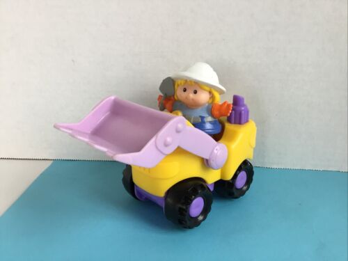 Fisher Price Little People Yellow Front Loader Vintage Construction Vehicle - Picture 2 of 4