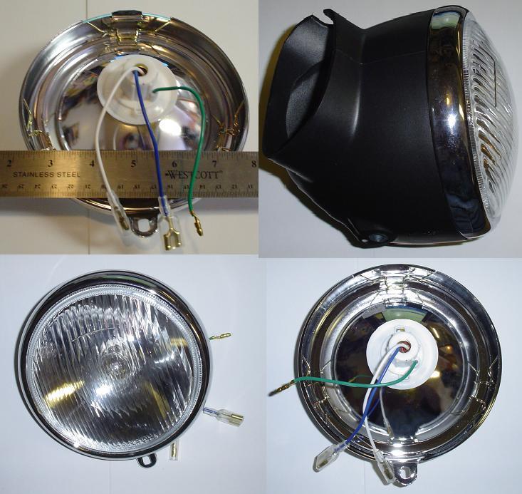 2006 renページ 6V HEADLIGHT ASSY WITH REPLACEABLE BULB MOST CT90 CT70 CT110 ST90